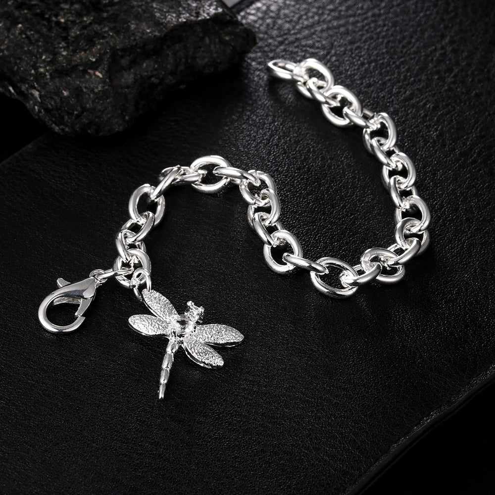 Isla | Dragonfly Charm Bracelet | Nature-Inspired Elegance | Stainless Steel