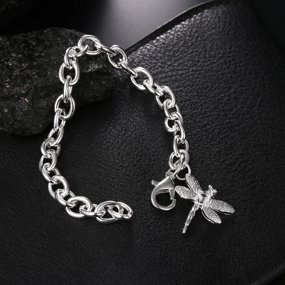 Isla | Dragonfly Charm Bracelet | Nature-Inspired Elegance | Stainless Steel
