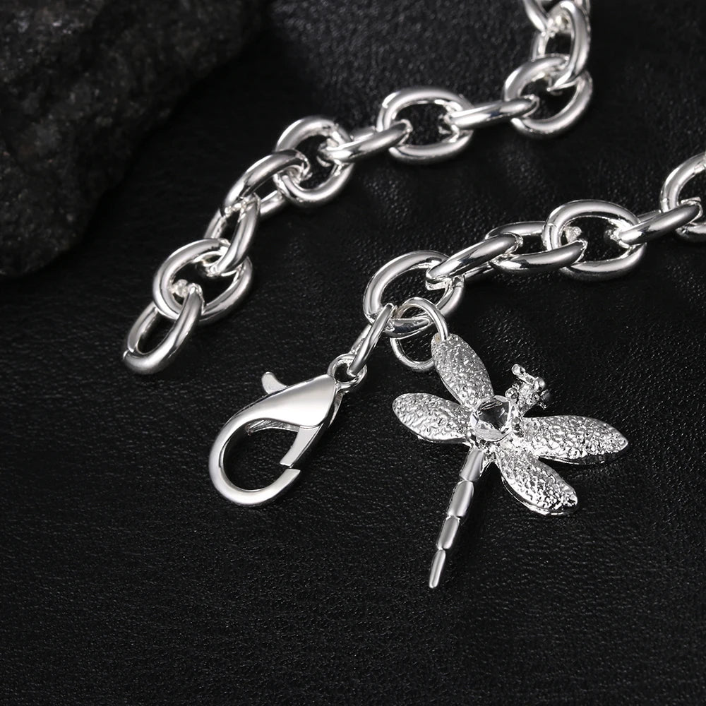 Isla | Dragonfly Charm Bracelet | Nature-Inspired Elegance | Stainless Steel